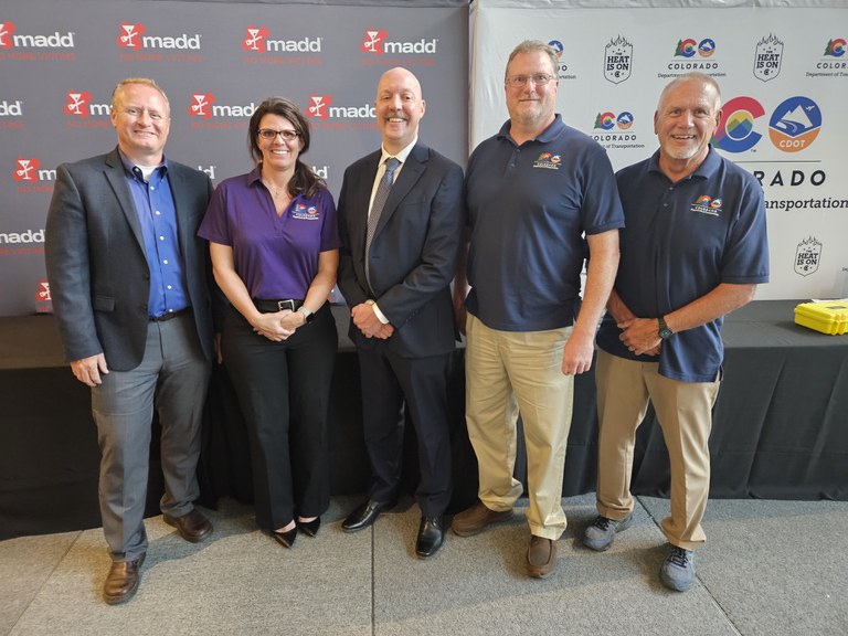 LEL team along with the staff from the Office of Transportation Safety, attended the Front Range MADD & CDOT Law Enforcement Champion Awards banquet & awards ceremony at Empower Field at Mile High.