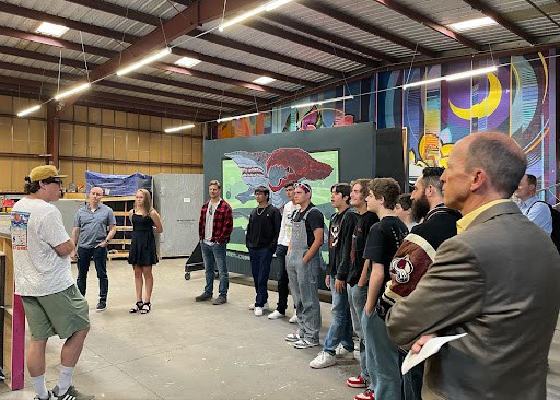 Students and their families joined CDOT at Lumenati Productions, a local video production studio, to debut the winning PSAs and celebrate the students who created them.