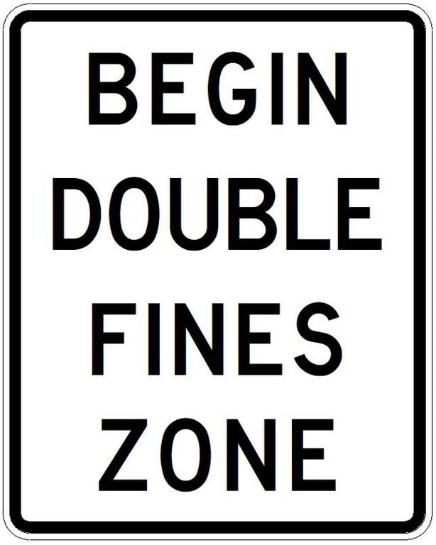 R2-10a Begin Double Fines Zone Image