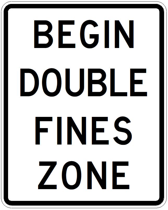 R2-10 Begin Double Fines Zone Image detail image