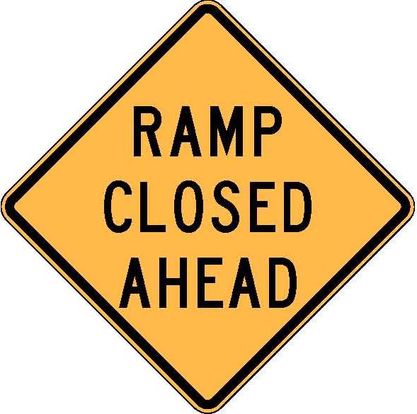 W5-40 Ramp Closed Ahead.JPEG detail image