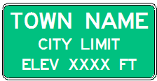 D50-3 Town Name City Limit Elevation XXX detail image