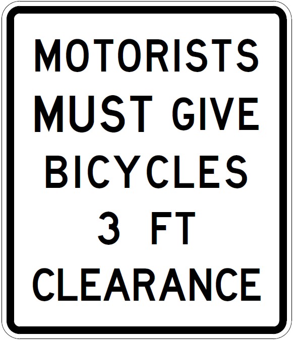 R4-50a_CO_MotoristsMustGiveBicycles3FTClearance.jpg detail image