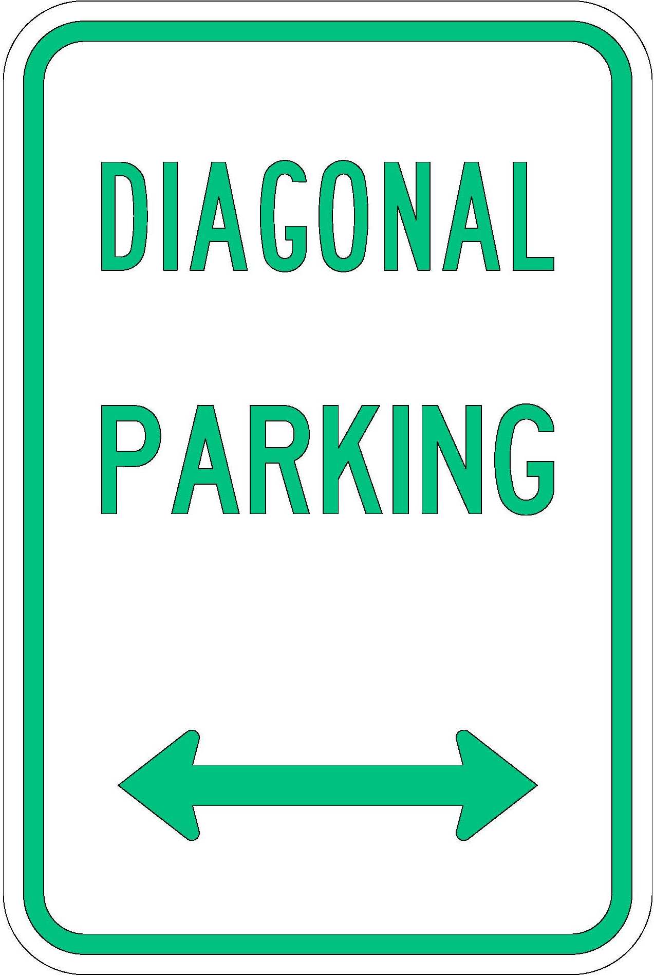 R7-71 Diagonal Parking JPEG detail image