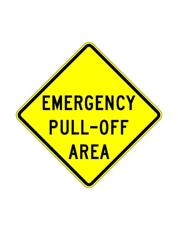 W11-30 Emergency Pull-Off Area JPEG