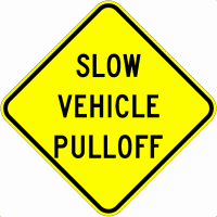 W12-57 Slow Vehicle Pulloff GIF