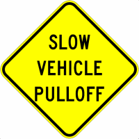 W12-57 Slow Vehicle Pulloff GIF detail image