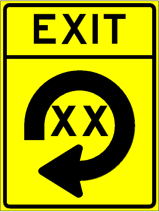 W13-50a Exit 270 Arrow with XX GIF detail image