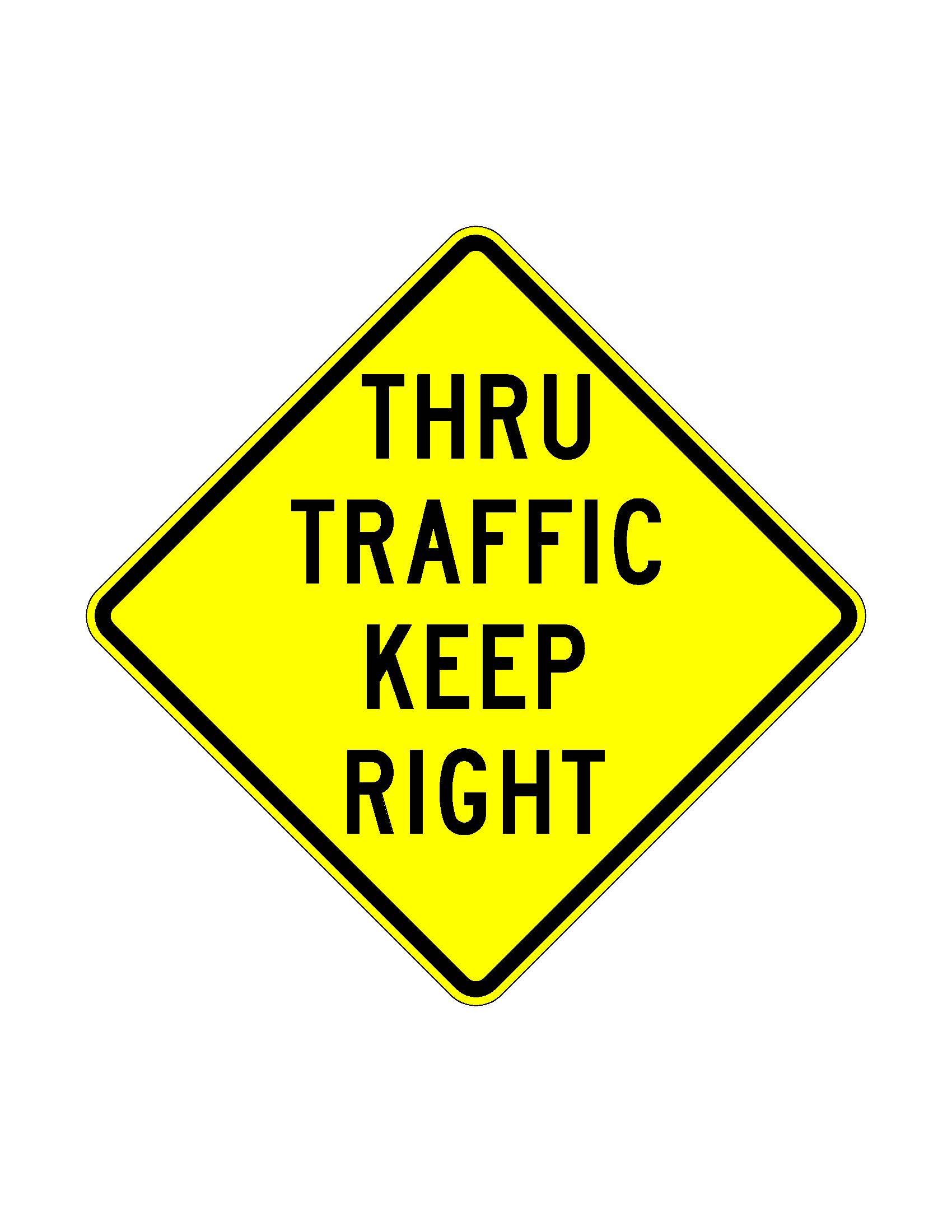 W4-7aR Thru Traffic Keep Right JPEG detail image