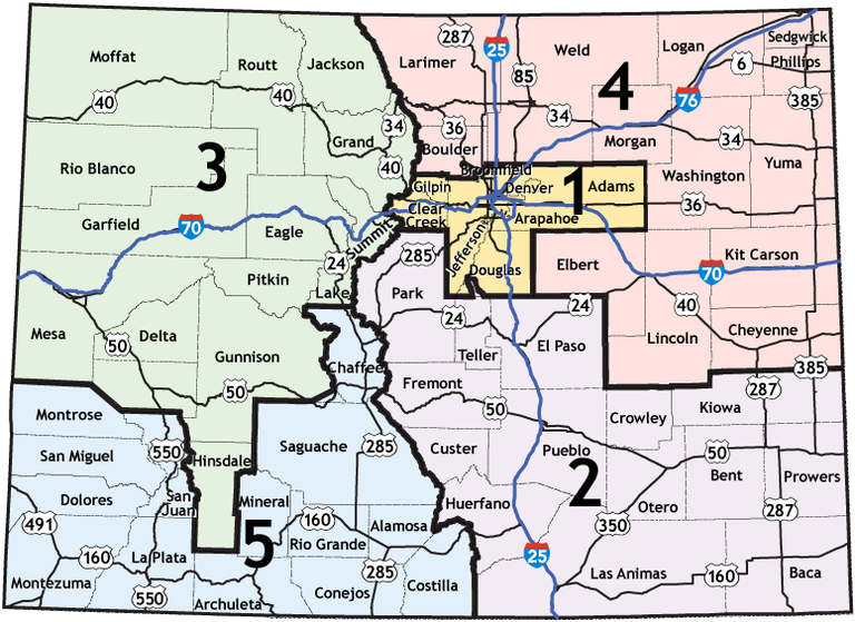 CDOT Regional Map