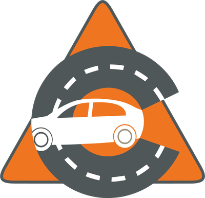 icon of a car and colorado road