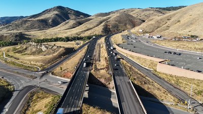 Westbound I-70 view from Exit 259