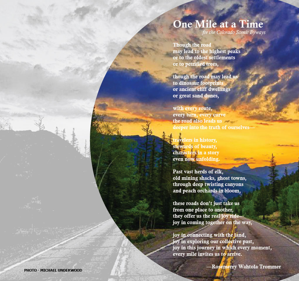 One Mile at a Time Poem and Bookmark.jpg detail image