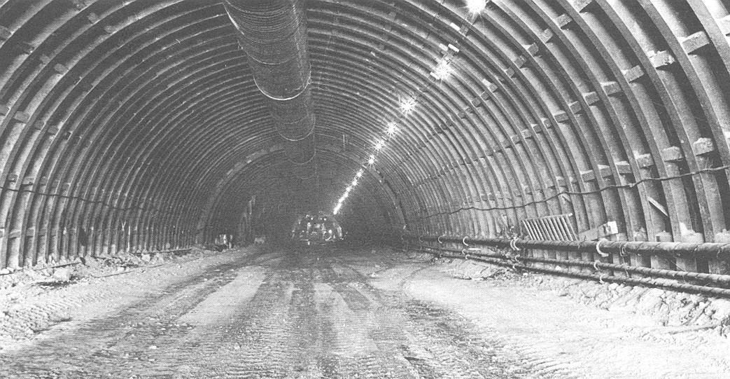 Top Heading Mined and Steel Supports Top Heading Mined and Steel Supports Installed
