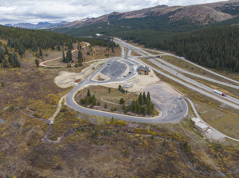 Aerial view of Vail Pass Rest Area in Summer .jpg detail image