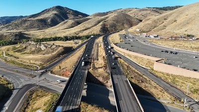 Westbound I-70 view from Exit 259