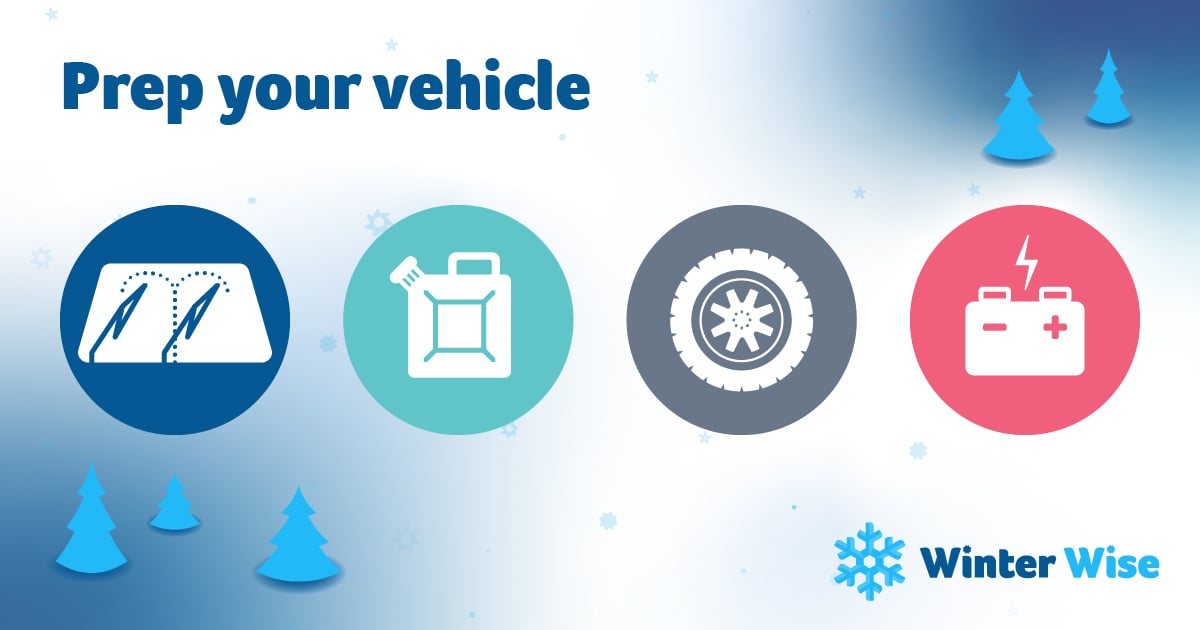 Mass.gov on Instagram: Is your vehicle ready for safe winter driving? Have  a winter emergency car kit in the trunk and make sure all parts of your  vehicle are ready for winter (